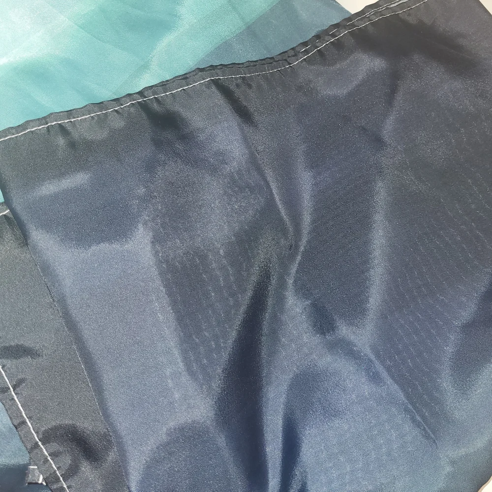 Blue and Green Shower Curtain